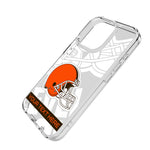 Cleveland Browns Personalized Tilt Clear Phone Case for Apple iPhone