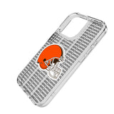 Cleveland Browns Text Backdrop Clear Phone Case for Apple iPhone