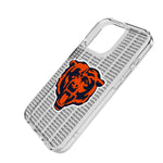 Chicago Bears Text Backdrop Clear Phone Case for Apple iPhone