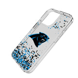 Carolina Panthers Confetti Clear Phone Case for Apple iPhone