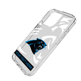 Carolina Panthers Personalized Tilt Clear Phone Case for Apple iPhone