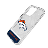 Denver Broncos Personalized EndZone Plus Clear Phone Case for Apple iPhone