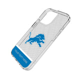 Detroit Lions Personalized EndZone Plus Clear Phone Case for Apple iPhone