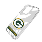 Green Bay Packers Personalized Tilt Clear Phone Case for Apple iPhone
