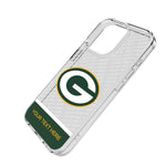 Green Bay Packers Personalized EndZone Plus Clear Phone Case for Apple iPhone