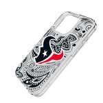Houston Texans Paisley Clear Phone Case for Apple iPhone