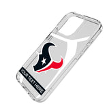 Houston Texans Personalized Tilt Clear Phone Case for Apple iPhone