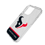 Houston Texans Personalized EndZone Plus Clear Phone Case for Apple iPhone