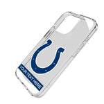 Indianapolis Colts Personalized Tilt Clear Phone Case for Apple iPhone