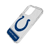 Indianapolis Colts Personalized EndZone Plus Clear Phone Case for Apple iPhone