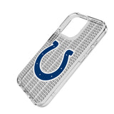 Indianapolis Colts Text Backdrop Clear Phone Case for Apple iPhone