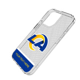 Los Angeles Rams Personalized EndZone Plus Clear Phone Case for Apple iPhone