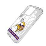 Minnesota Vikings Personalized Tilt Clear Phone Case for Apple iPhone