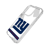 New York Giants Personalized Tilt Clear Phone Case for Apple iPhone
