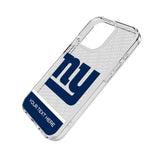 New York Giants Personalized EndZone Plus Clear Phone Case for Apple iPhone