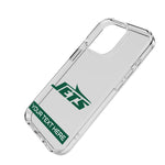 New York Jets Personalized Tilt Clear Phone Case for Apple iPhone