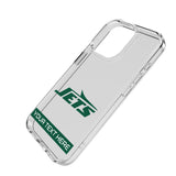 New York Jets Personalized Tilt Clear Phone Case for Apple iPhone