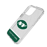 New York Jets Personalized EndZone Plus Clear Phone Case for Apple iPhone