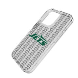 New York Jets Text Backdrop Clear Phone Case for Apple iPhone