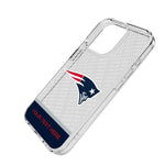 New England Patriots Personalized EndZone Plus Clear Phone Case for Apple iPhone
