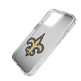 New Orleans Saints Linen Clear Phone Case for Apple iPhone