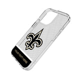 New Orleans Saints Personalized EndZone Plus Clear Phone Case for Apple iPhone