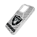 Las Vegas Raiders Personalized Tilt Clear Phone Case for Apple iPhone