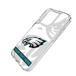 Philadelphia Eagles Personalized Tilt Clear Phone Case for Apple iPhone