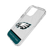 Philadelphia Eagles Personalized EndZone Plus Clear Phone Case for Apple iPhone