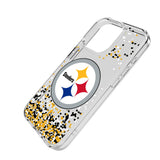 Pittsburgh Steelers Confetti Clear Phone Case for Apple iPhone