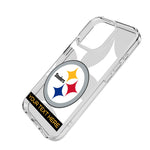 Pittsburgh Steelers Personalized Tilt Clear Phone Case for Apple iPhone