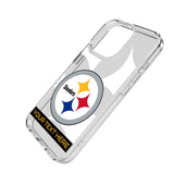 Pittsburgh Steelers Personalized Tilt Clear Phone Case for Apple iPhone