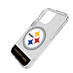 Pittsburgh Steelers Personalized EndZone Plus Clear Phone Case for Apple iPhone