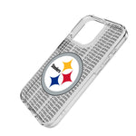 Pittsburgh Steelers Text Backdrop Clear Phone Case for Apple iPhone