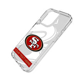 San Francisco 49ers Personalized Tilt Clear Phone Case for Apple iPhone