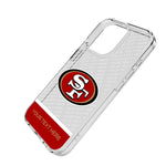 San Francisco 49ers Personalized EndZone Plus Clear Phone Case for Apple iPhone