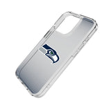 Seattle Seahawks Linen Clear Phone Case for Apple iPhone