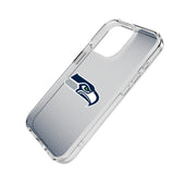 Seattle Seahawks Linen Clear Phone Case for Apple iPhone