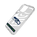 Seattle Seahawks Personalized Tilt Clear Phone Case for Apple iPhone