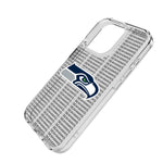 Seattle Seahawks Text Backdrop Clear Phone Case for Apple iPhone