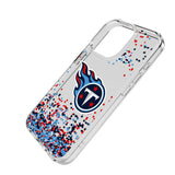 Tennessee Titans Confetti Clear Phone Case for Apple iPhone