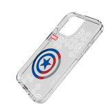 Marvel Avengers Captain America Sigil Clear Phone Case for Apple iPhone