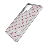 University of Alabama Crimson Tide Script A Fashion Pattern Clear Phone Case for Samsung Galaxy