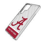 University of Alabama Crimson Tide Script A Personalized EndZone Plus Clear Phone Case for Samsung Galaxy