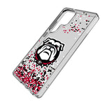 University of Georgia Bulldogs Uga Confetti Clear Phone Case for Samsung Galaxy