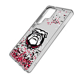 University of Georgia Bulldogs Uga Confetti Clear Phone Case for Samsung Galaxy