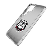 University of Georgia Bulldogs Uga Linen Clear Phone Case for Samsung Galaxy
