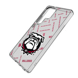 University of Georgia Bulldogs Uga Quadtile Clear Phone Case for Samsung Galaxy