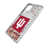 Indiana University Hoosiers Confetti Clear Phone Case for Samsung Galaxy