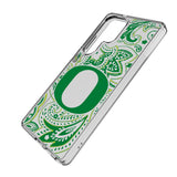 University of Oregon Ducks Paisley Clear Phone Case for Samsung Galaxy